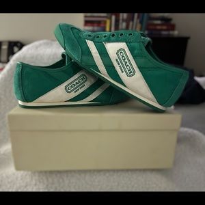 Emerald Green Coach Sneakers